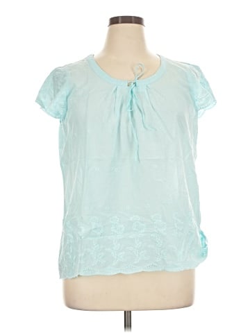IZOD Short Sleeve Blouse (view 1)