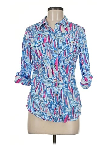 Lilly Pulitzer 3/4 Sleeve Button-Down Shirt (view 1)