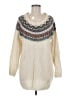 Lulus 100% Acrylic Chevron-herringbone Ivory Pullover Sweater Size M - photo 1