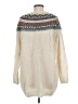 Lulus 100% Acrylic Chevron-herringbone Ivory Pullover Sweater Size M - photo 2