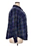Torrid Plaid Blue Long Sleeve Button-Down Shirt Size 2X Plus (2) - photo 4