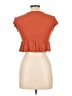 Roxy 100% Viscose Orange Short Sleeve Top Size L - photo 2