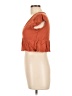 Roxy 100% Viscose Orange Short Sleeve Top Size L - photo 5