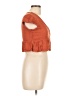 Roxy 100% Viscose Orange Short Sleeve Top Size L - photo 4
