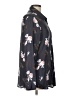 Banana Republic 100% Polyester Print Gray Long Sleeve Blouse Size L - photo 4