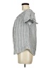 Sienna Sky Gray Short Sleeve Blouse Size M - photo 5