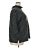 Talbots Stripes Black Gray Poncho Size 2X - photo 4