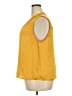 Kasper 100% Polyester Yellow Sleeveless Blouse Size 2X - photo 5