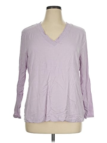 Liz Claiborne 3/4 Sleeve T-Shirt (view 1)