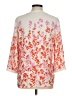 Talbots 100% Polyester Orange 3/4 Sleeve Blouse Size M - photo 2