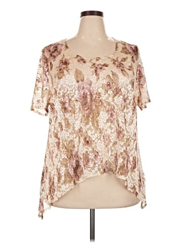 Connected Apparel Short Sleeve Blouse (view 1)