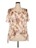 Connected Apparel Tan Short Sleeve Blouse Size 20 - photo 1
