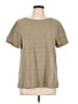 Soft Surroundings 100% Cotton Tan Short Sleeve Top Size L - photo 1