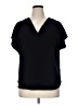 Apt. 9 Black Short Sleeve Blouse Size XL - photo 1