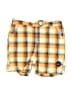 Hurley Plaid Yellow Shorts Size 6-9 mo - photo 1