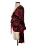 Free People 100% Viscose Red Long Sleeve Blouse Size S - photo 5