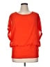 Joseph A. 100% Polyester Orange 3/4 Sleeve Blouse Size 1X - photo 1