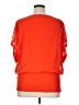 Joseph A. 100% Polyester Orange 3/4 Sleeve Blouse Size 1X - photo 2