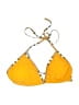 Unbranded Argyle Yellow Swimsuit Top Size XL - photo 1