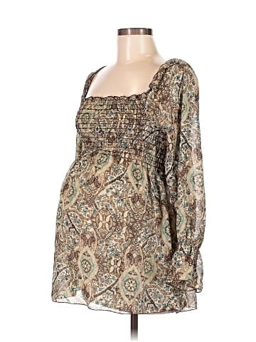 Duo Maternity 3/4 Sleeve Blouse (view 2)