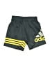 Adidas 100% Polyester Graphic Gray Athletic Shorts 9-12 MO / 12 MO - photo 1