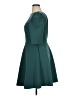 Elliatt Solid Teal Cocktail Dress Size XL - photo 5