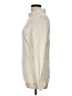 Talbots Chevron-herringbone Ivory Turtleneck Sweater Size L - photo 5