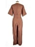 Everlane 100% Flax Solid Brown Jumpsuit Size 8 - photo 2
