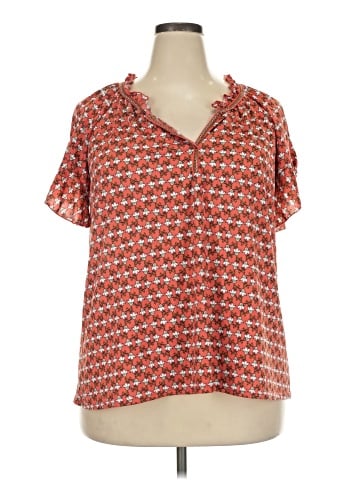 Max Studio Short Sleeve Blouse (view 1)