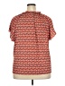 Max Studio Hearts Red Short Sleeve Blouse Size 2X - photo 2