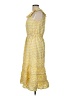 Max Studio Checkered-gingham Yellow Casual Dress Size L - photo 5