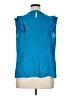 Elle 100% Polyester Blue Sleeveless Blouse Size XL - photo 2