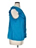 Elle 100% Polyester Blue Sleeveless Blouse Size XL - photo 4