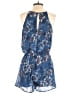 Japna 100% Polyester Floral Blue Romper Size M - photo 2