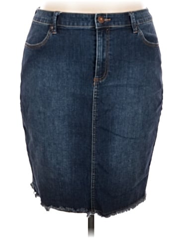 Lane Bryant Denim Skirt (view 1)