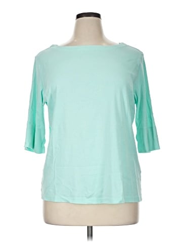 Christopher & Banks 3/4 Sleeve T-Shirt (view 1)