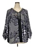 Avenue 100% Polyester Purple 3/4 Sleeve Blouse Size 18 Plus - photo 1