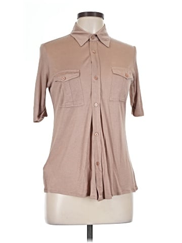Stefanel Short Sleeve Silk Top (view 1)