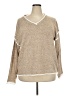 Unbranded 100% Polyester Metallic Tan Pullover Sweater Size 2X - photo 1