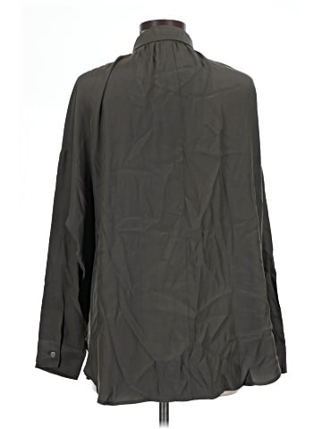 Vince. Long Sleeve Silk Top (view 2)
