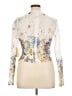 Peach 100% Polyester Ivory White Long Sleeve Blouse Size XL - photo 2