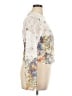 Peach 100% Polyester Ivory White Long Sleeve Blouse Size XL - photo 4