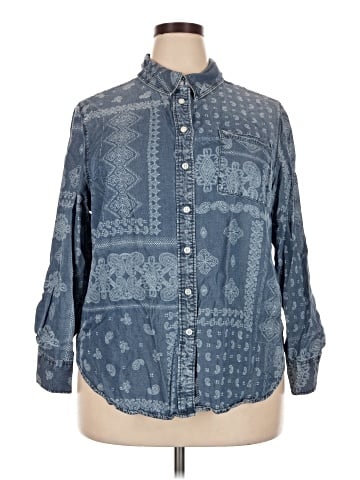 Lane Bryant Long Sleeve Button-Down Shirt (view 1)