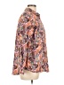Boden 100% Linen Paisley Orange Long Sleeve Button-Down Shirt Size 10 - photo 4