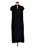 J. McLaughlin 100% Polyester Solid Black Casual Dress Size M - photo 1