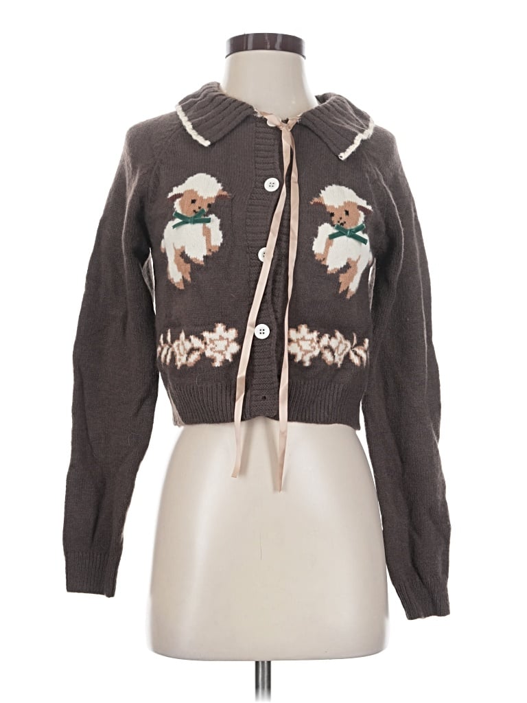 Pre-owned Cider Cardigan Sweater In Brown
