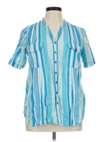 Roaman's Short Sleeve Blouse (view 1)