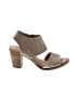 TOMS 100% Leather Gray Sandals Size 6 1/2 - photo 1