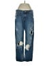 Zara Basic Hearts Blue Jeans Size 2 - photo 1