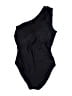 J.Crew Solid Black One Piece Swimsuit Size 10 - photo 2